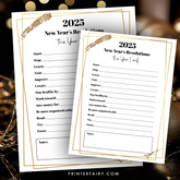 2025 New Year Resolutions